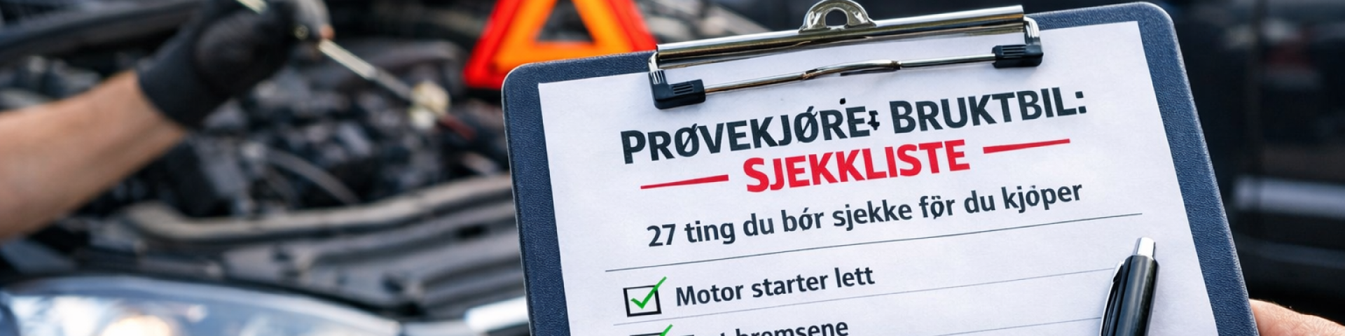 Slik prøvekjører du bruktbil – 27 ting du bør sjekke før du kjøper